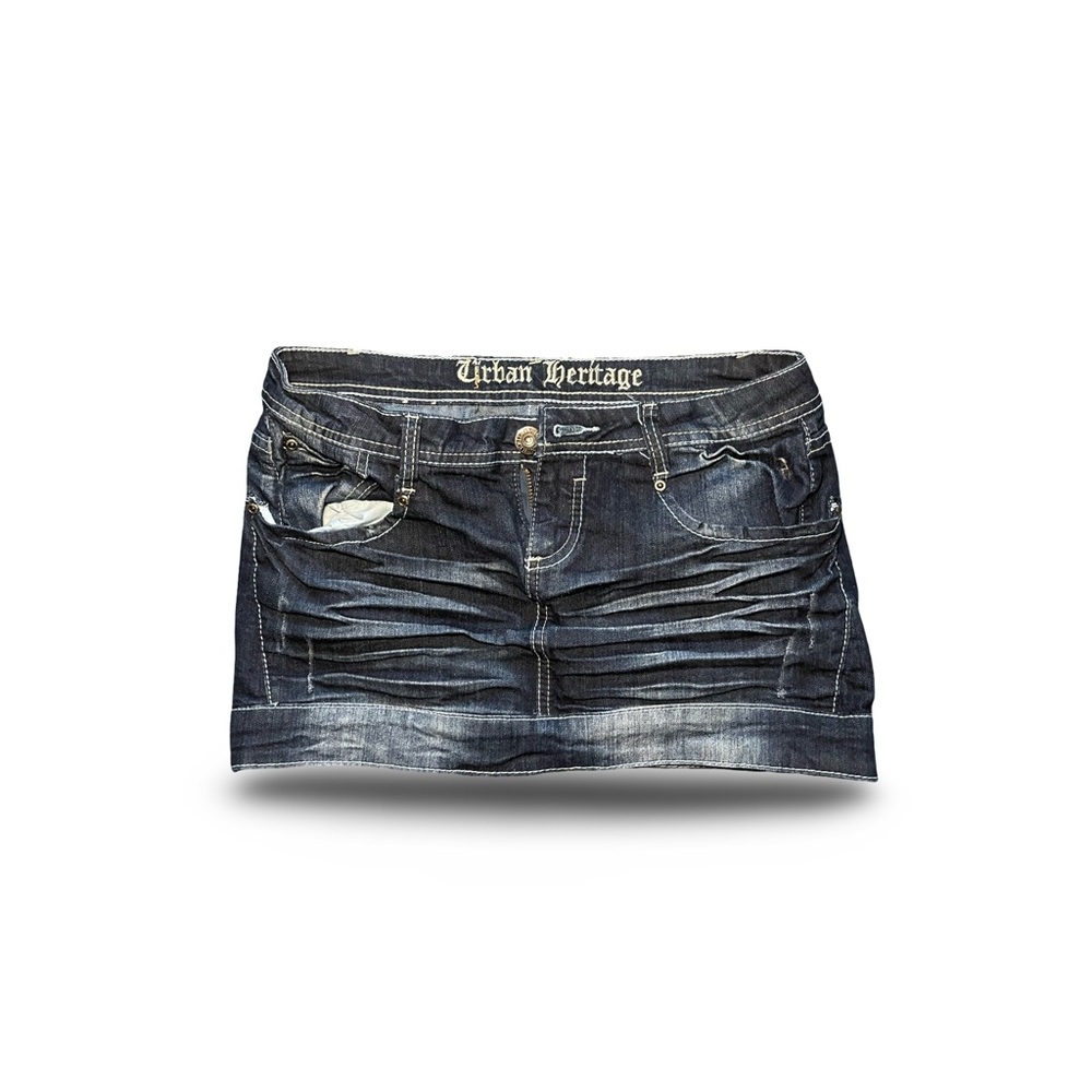 Urban Heritage Dark Blue Denim Skirt